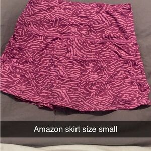 Amazon Fuchsia and Pink Women's Mini Skirt